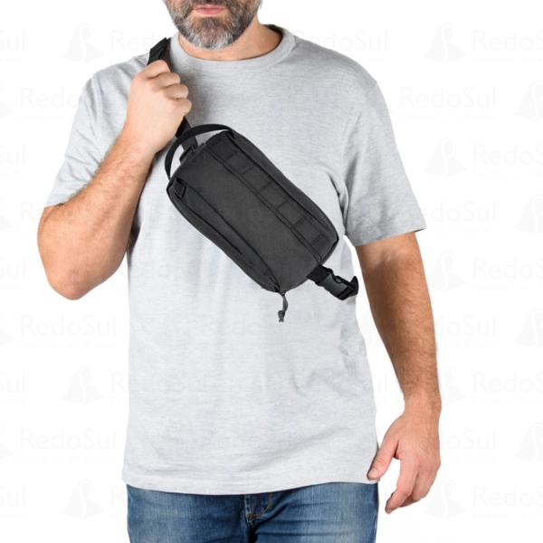 Pochete personalizada em poliéster reciclado 600D de alta densidade